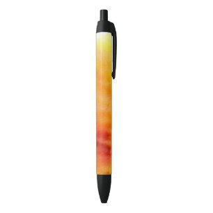 Caneta Preta Fundo pintado mão 19 da aguarela abstrata