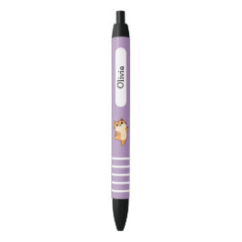 Caneta Preta Gato Laranja Dançante de Cartoon, Personalizado, R