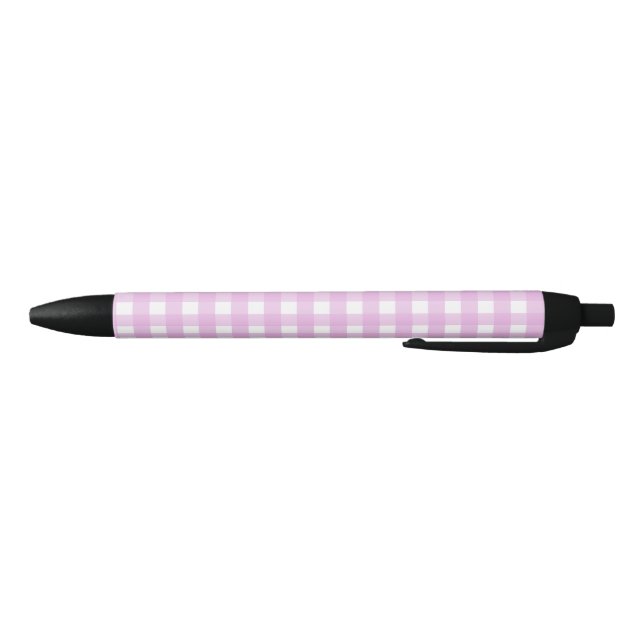 Caneta Preta Gingham rosa pálido (Parte Inferior)