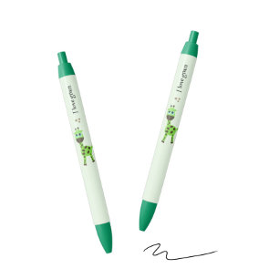 Caneta Preta Girafa verde