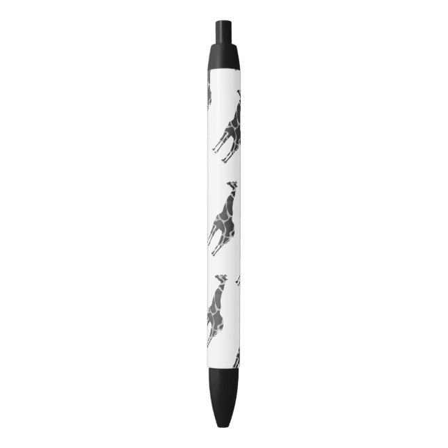 Caneta Preta Giraffe Black e Cinza Silhoutte (Frente Vertical)
