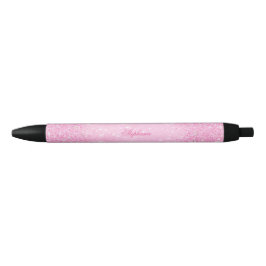 Caneta Preta Glamoral Rosa