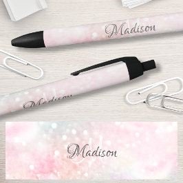 Caneta Preta Glamorosa brilhante bonito