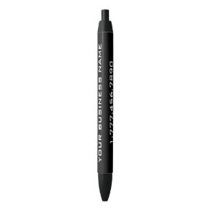 Caneta Preta GMF Preto Personalizado