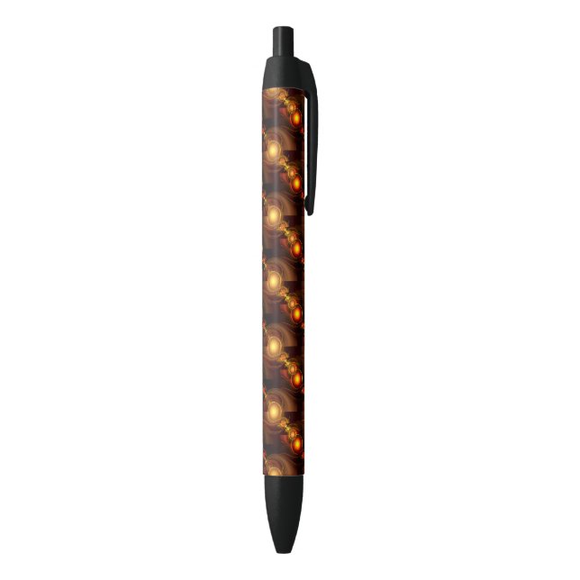 Caneta Preta Gold Modern Boho Elegant Abstract Art Pattern #501 (parte de inferior (Vertical))