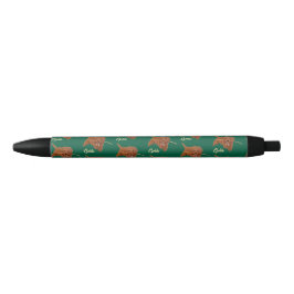 Caneta Preta Goldie Golden Doodle Verde