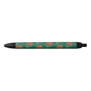 Caneta Preta Goldie Golden Doodle Verde