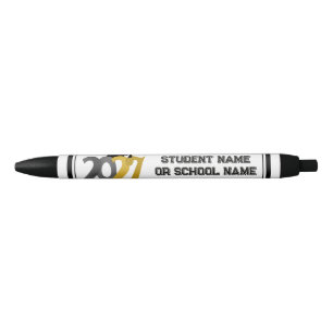 Caneta Preta Graduação da Turma de 2027 Gold Gray