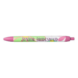 Caneta Preta Green Floral Junior Bridesmaid