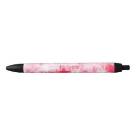 Caneta Preta Grelha rosa-vermelha de volta à torneira do profes