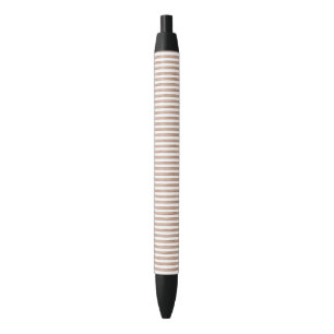 Caneta Preta Grelhas Brancas Chic Brown