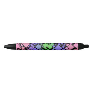 Caneta Preta Groovy Boho Retro Mod Geométrico Orgulho Trigênero