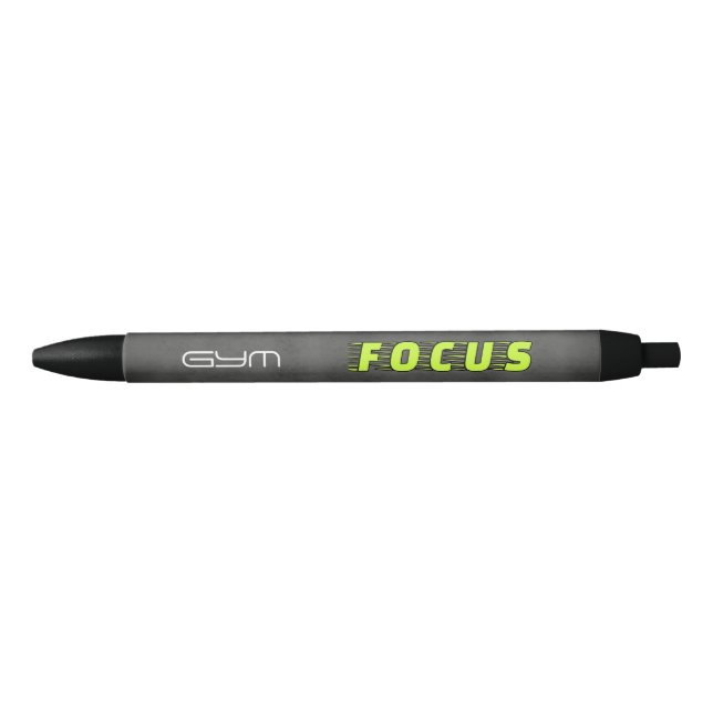 Caneta Preta GYM FOCUS Modern Fitness (Frente)