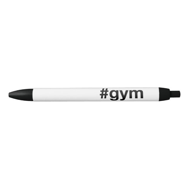 Caneta Preta GYM Hashtag (Frente)