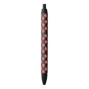 Caneta Preta Halloween Jack-o-Lanternas em Preto
