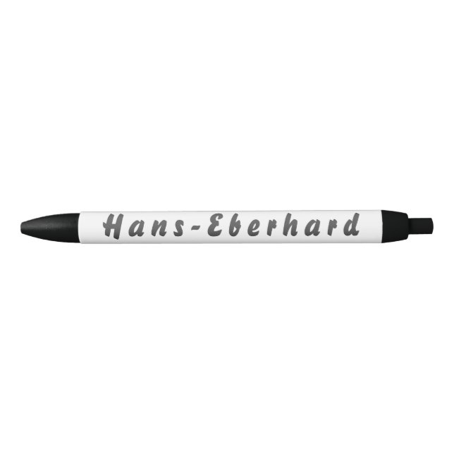 Caneta Preta Hans-Eberhard Kugelschreiber (Frente)