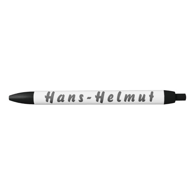 Caneta Preta Hans-Helmut Kugelschreiber (Frente)