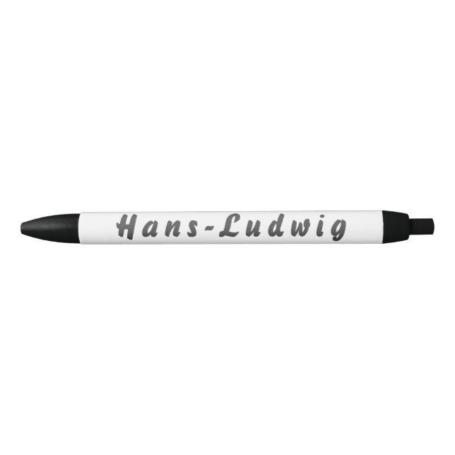 Caneta Preta Hans-Ludwig Kugelschreiber (Frente)