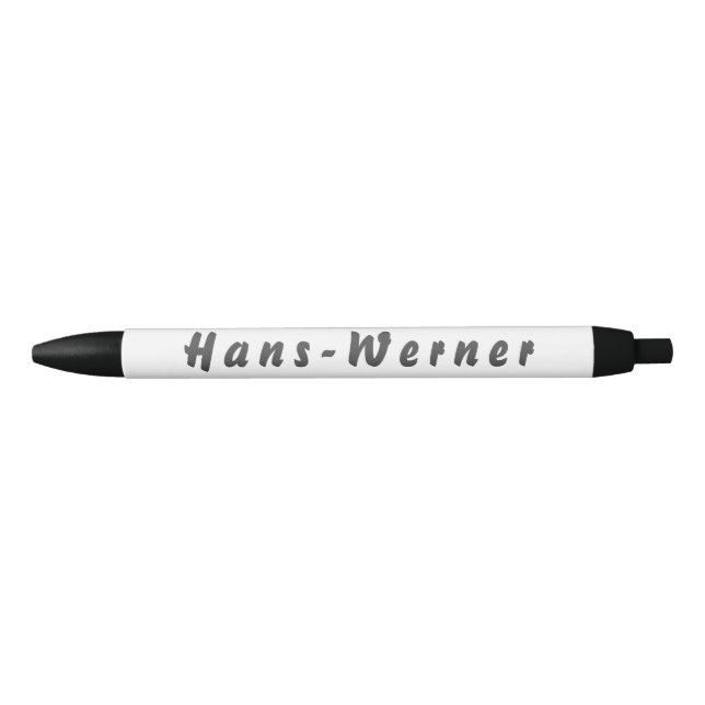 Caneta Preta Hans-Werner Kugelschreiber (Frente)