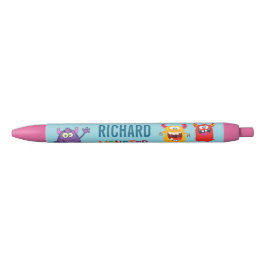 Caneta Preta Happy Birthday Pen with FUN Monsters kids
