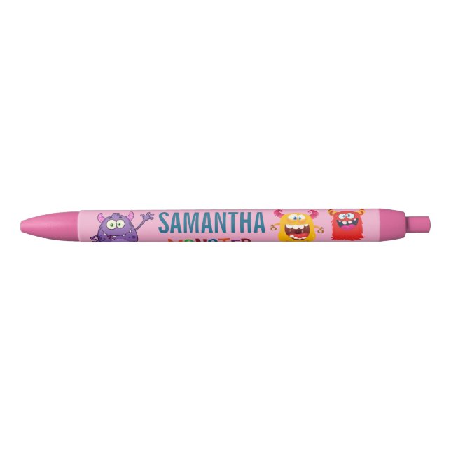 Caneta Preta Happy Birthday Pen with FUN Monsters kids (Frente)
