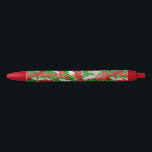 Caneta Preta Haus Do Padrão De Xmas De Prata De Camo<br><div class="desc">Veja o Haus do Camo Christmas Stocking Collections para as ideias mais radicais de presentes.</div>