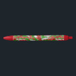 Caneta Preta Haus Do Padrão De Xmas De Prata De Camo<br><div class="desc">Veja o Haus do Camo Christmas Stocking Collections para as ideias mais radicais de presentes.</div>