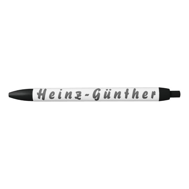 Caneta Preta Heinz-Günther Kugelschreiber (Frente)