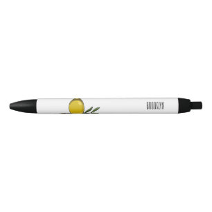 Caneta Preta Ilustração de desenho animado de azeite