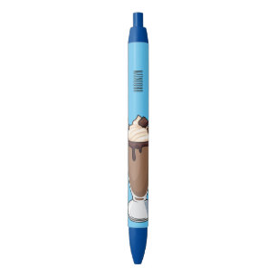 Caneta Preta Ilustração de desenho animado de Chocolate Milksha