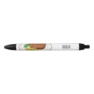 Caneta Preta Ilustração de desenho em bife