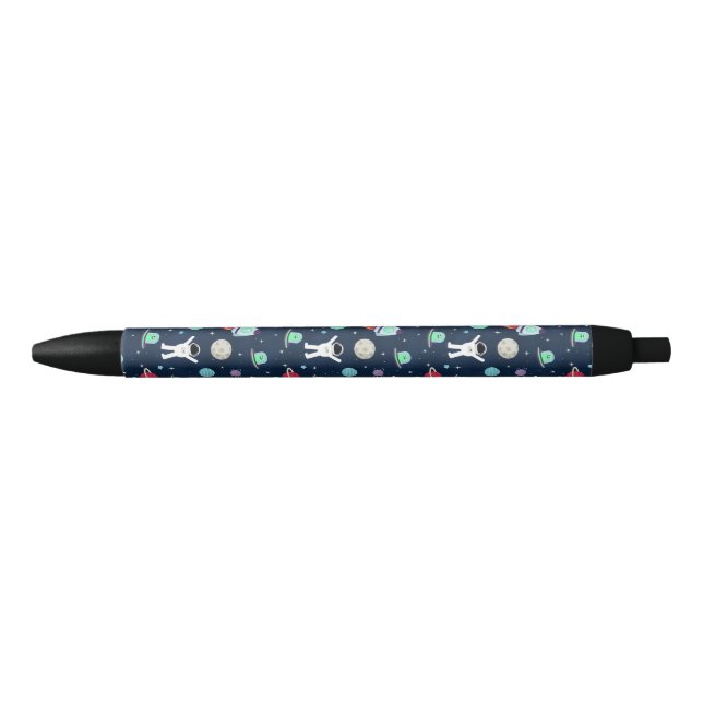 Caneta Preta ilustração de padrão espacial (Frente)