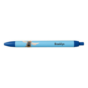 Caneta Preta Imagem de desenho animado com zangão