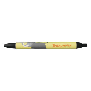 Caneta Preta Imagem de desenho animado de mamute boazona