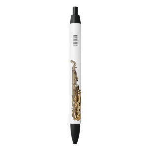 Caneta Preta Imagem de desenhos saxofônicos