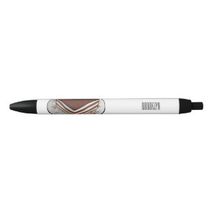 Caneta Preta Imagem do desenho do bolo Tiramisu
