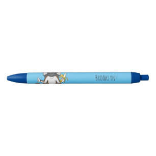 Caneta Preta Imagem do desenho do macaco Cotton Top Tamarin
