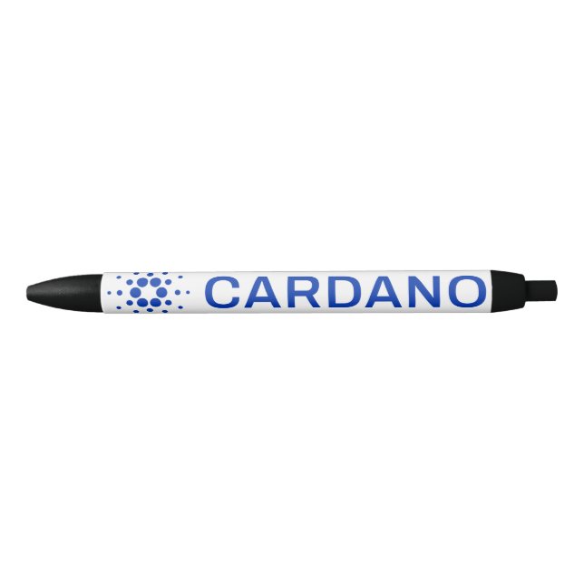 Caneta Preta Imagem do logotipo do Cheio Cardano (Frente)