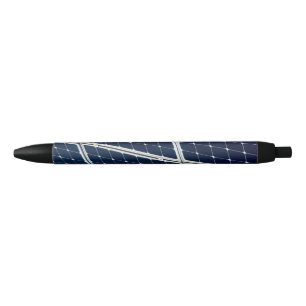 Caneta Preta Imagem engraçada de um painel de energia solar