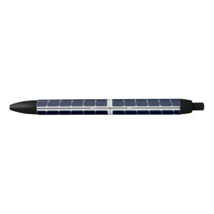 Caneta Preta Imagem engraçada do painel de energia solar