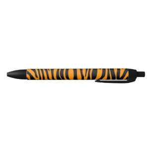 Caneta Preta Impressão de Zebra Laranja de Princeton