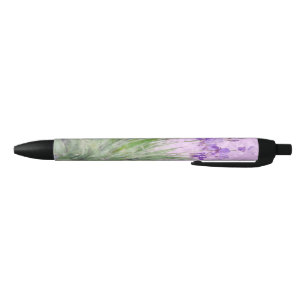 Caneta Preta Íris roxas