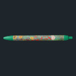 Caneta Preta Jardim de Fazenda de Gustav Klimt com girassóis<br><div class="desc">Jardim de Fazenda de Gustav Klimt com Caneta de Tinta Preta de Girassóis.</div>