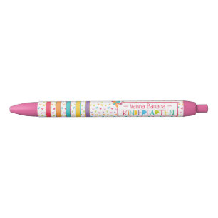 Caneta Preta Jardim de Infância Crayon Cores Corações Borbol