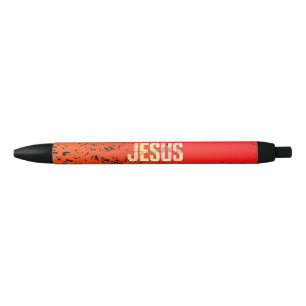 Caneta Preta Jesus, O Caminho, A Verdade, A Vida Retro Pôr do S