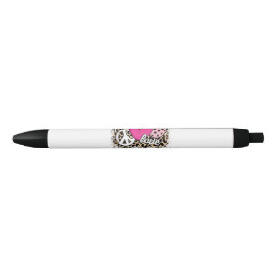 Caneta Preta Jogador De Pickleball Engraçado Com Amor Pela Paz