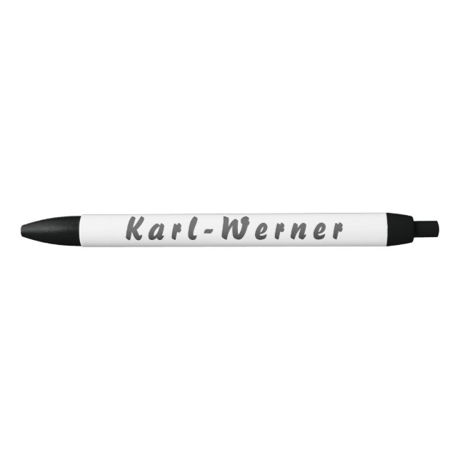Caneta Preta Karl-Werner Kugelschreiber (Frente)