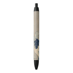 Caneta Preta Katsushika Hokusai. A onda do Excelente de Kanagaw
