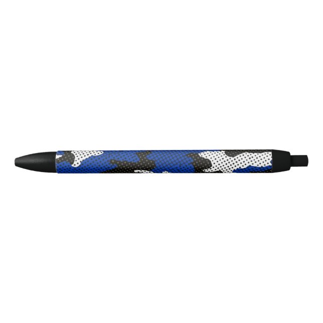 Caneta Preta Kentucky Blue White Classic Camo Pattern (Frente)