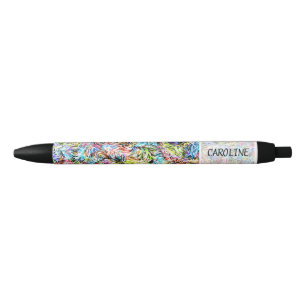 Caneta Preta Lápis de Padrão de Pintura de Verão Personalizado